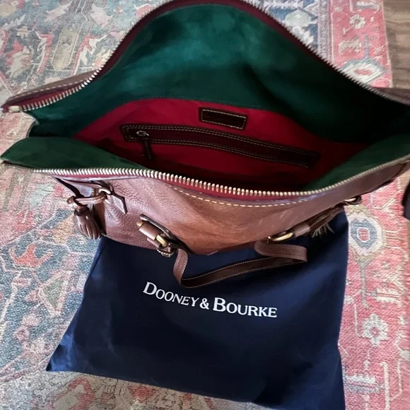 Dooney & Bourke Brown Leather Tote - Picture 4 of 4